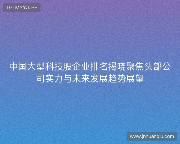 中国大型科技股企业排名揭晓聚焦头部公司实力与未来发展趋势展望 中国大型科技股企业排名揭晓聚焦头部公司实力与未来发展趋势展望